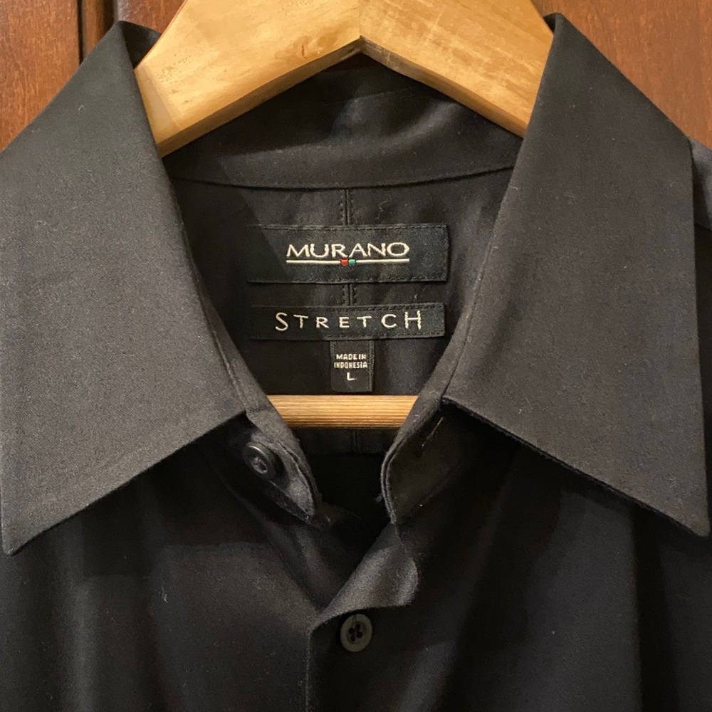 Murano Classic Black Dress Shirt